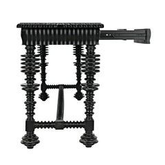 Noir Portuguese Console, Hand Rubbed Black-Noir Furniture-Blue Hand Home