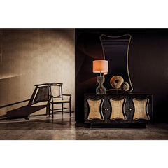St Helens Sideboard, Hand Rubbed Black with Mindi Details