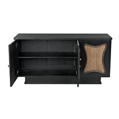 St Helens Sideboard, Hand Rubbed Black with Mindi Details