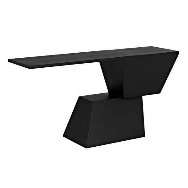 Pieta Console, Black Steel-Noir Furniture-Blue Hand Home