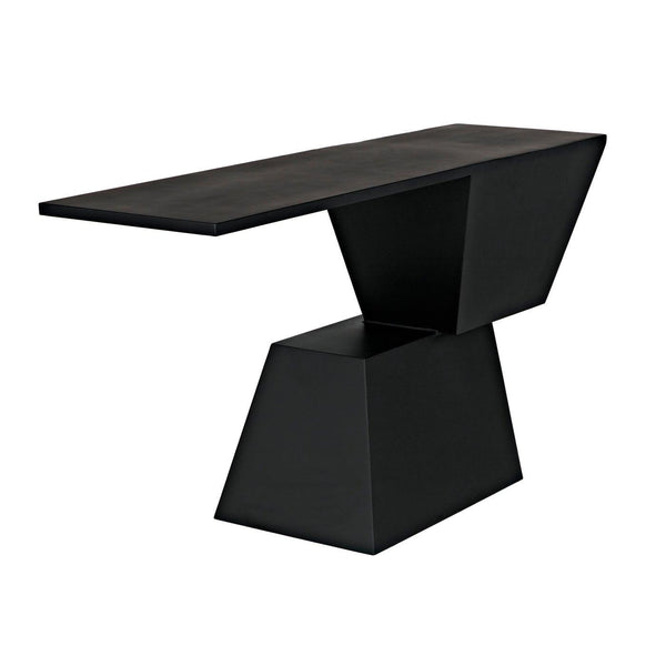 Pieta Console, Black Steel-Noir Furniture-Blue Hand Home