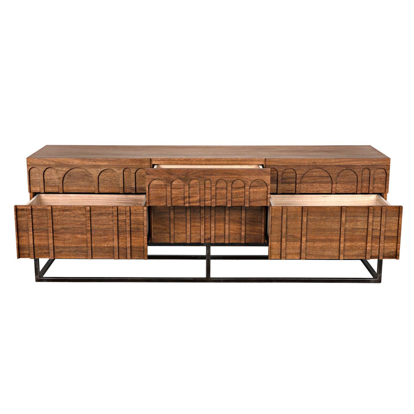Noir Casanova Sideboard, Dark Walnut-Noir Furniture-Blue Hand Home