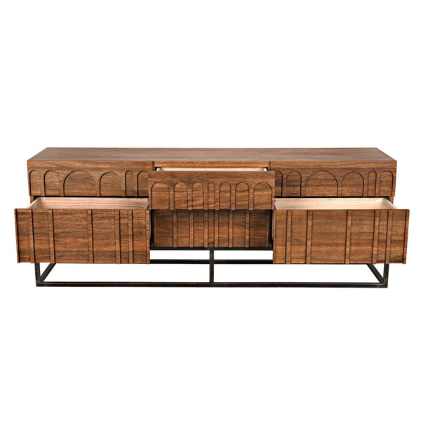 Noir Casanova Sideboard, Dark Walnut-Noir Furniture-Blue Hand Home