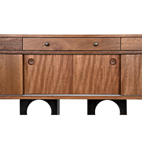 Noir Wolf Sideboard, Dark Walnut-Noir Furniture-Blue Hand Home