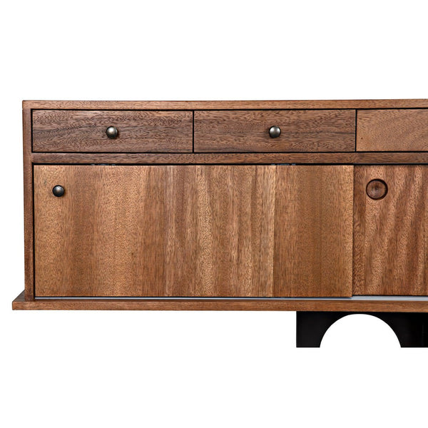 Noir Wolf Sideboard, Dark Walnut-Noir Furniture-Blue Hand Home