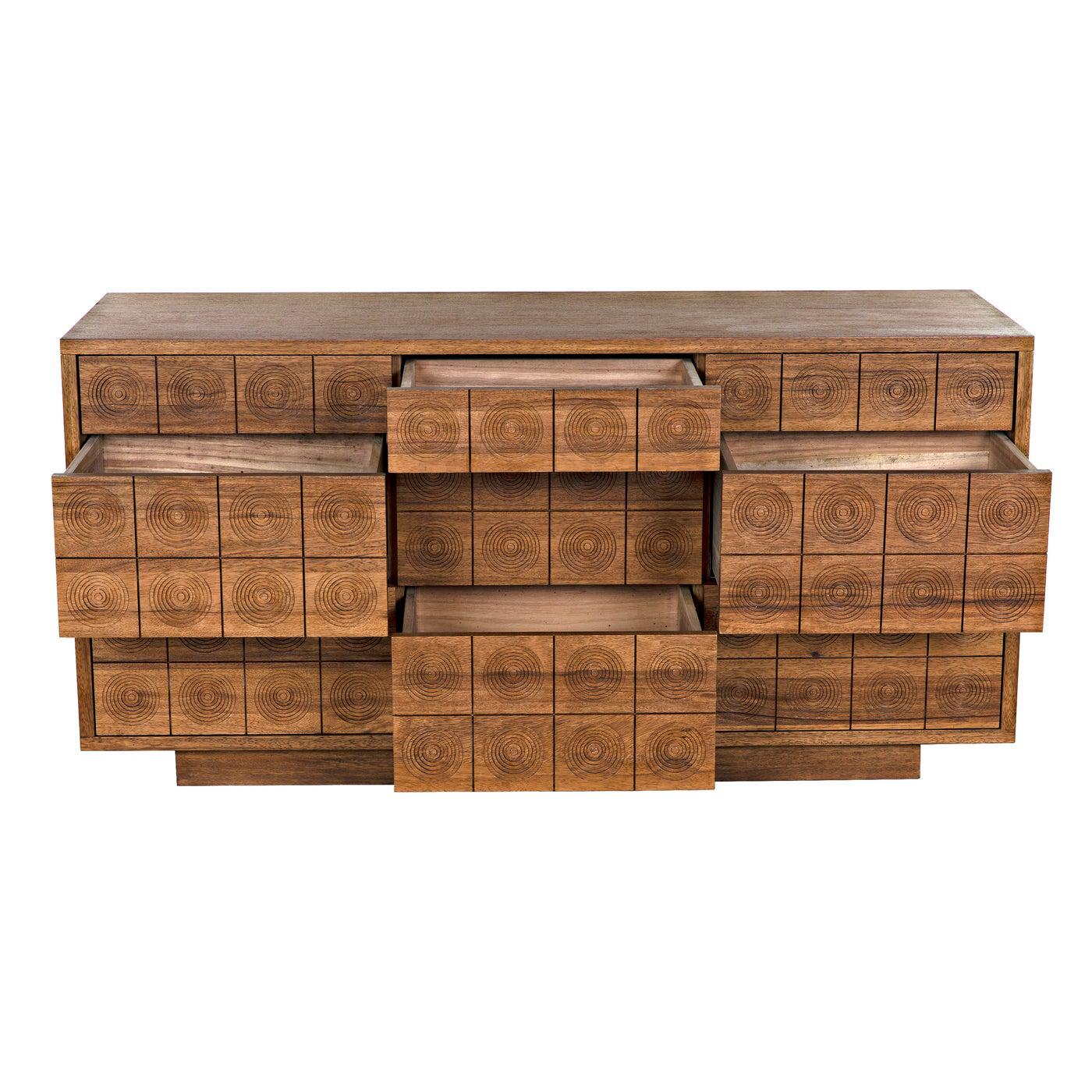 Noir Vector Sideboard, Dark Walnut-Noir Furniture-Blue Hand Home