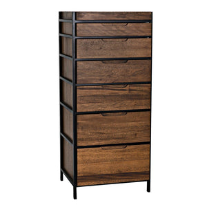Seoul Tallboy-Noir Furniture-Blue Hand Home