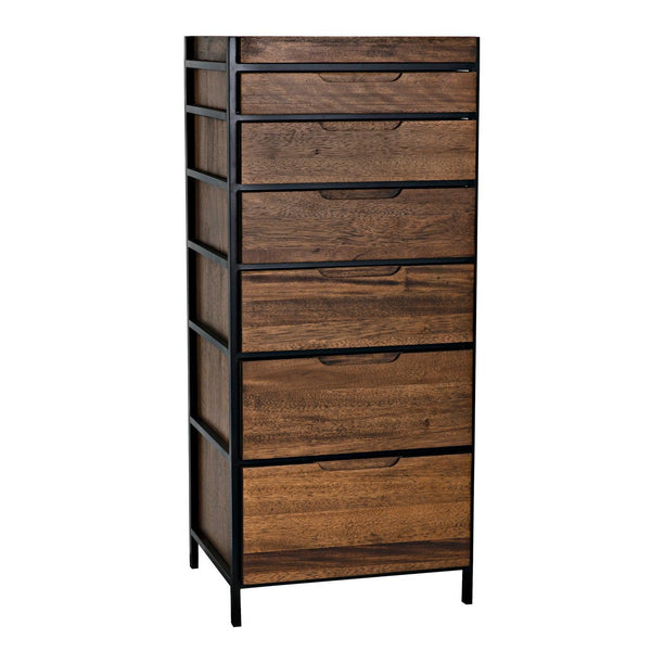 Seoul Tallboy-Noir Furniture-Blue Hand Home
