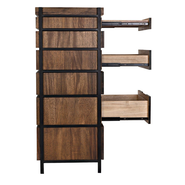 Seoul Tallboy-Noir Furniture-Blue Hand Home