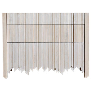 Desdemona 3 Drawer Chest, Bleached Elm-Noir Furniture-Blue Hand Home