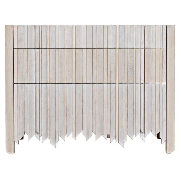 Desdemona 3 Drawer Chest, Bleached Elm-Noir Furniture-Blue Hand Home