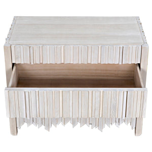 Desdemona 3 Drawer Chest, Bleached Elm-Noir Furniture-Blue Hand Home