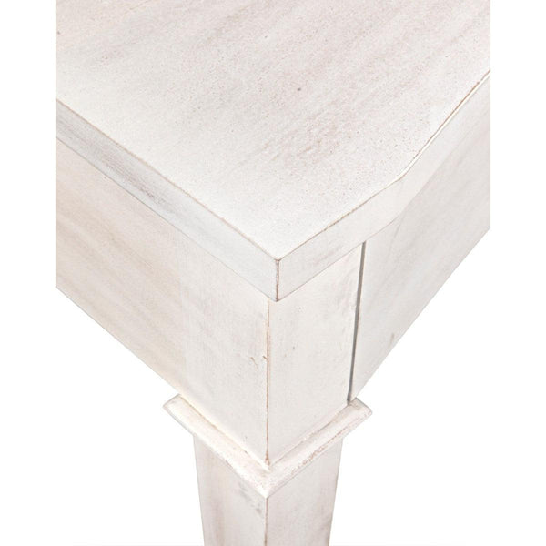 Noir Curba Desk, White Wash-Noir Furniture-Blue Hand Home
