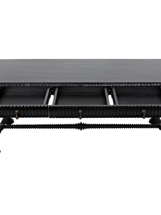 Portuguese Desk, Hand Rubbed Black