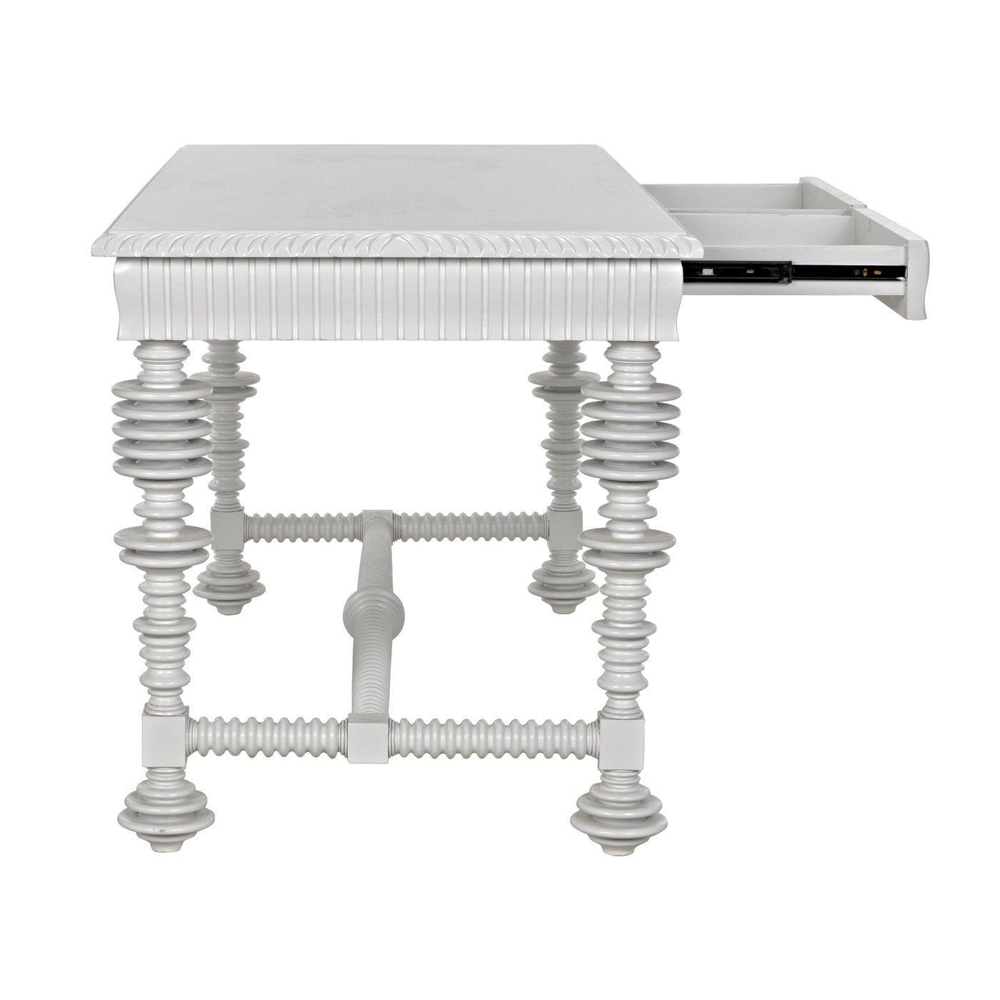 Portuguese Desk, Small, Solid White