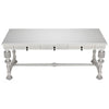 Noir Furniture Portuguese Desk, Solid White-Noir Furniture-Blue Hand Home