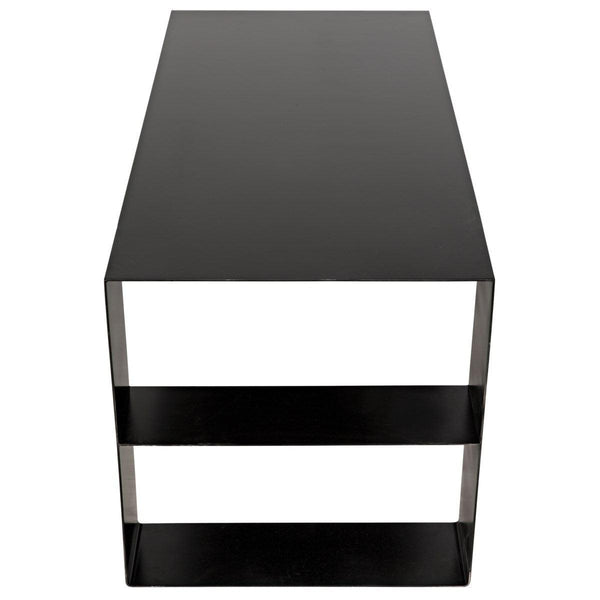 Noir Furniture Black Metal Desk-Noir Furniture-Blue Hand Home