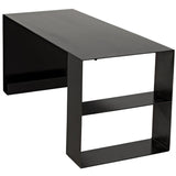 Noir Furniture Black Metal Desk-Noir Furniture-Blue Hand Home
