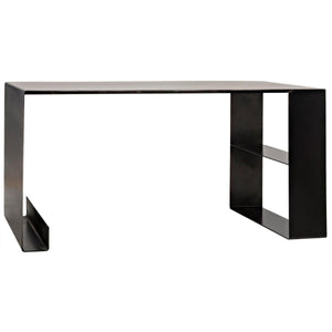 Noir Furniture Black Metal Desk-Noir Furniture-Blue Hand Home