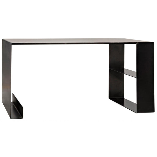 Noir Furniture Black Metal Desk-Noir Furniture-Blue Hand Home