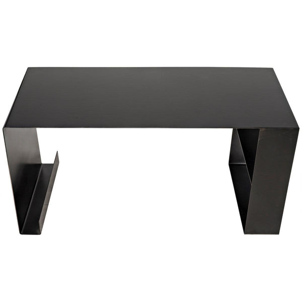 Noir Furniture Black Metal Desk-Noir Furniture-Blue Hand Home