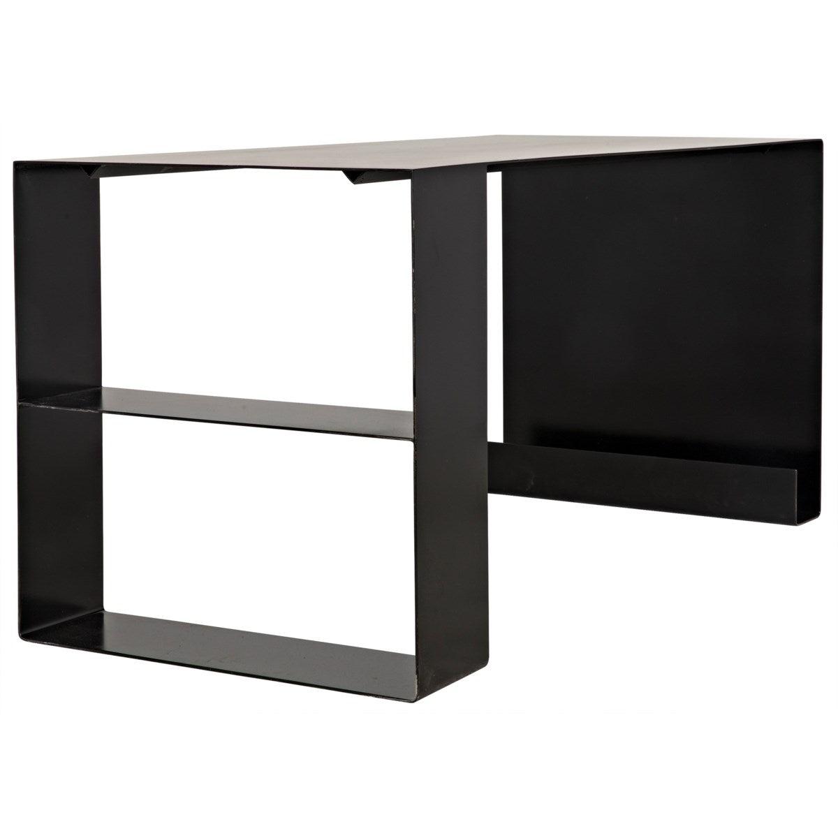 Noir Furniture Black Metal Desk-Noir Furniture-Blue Hand Home