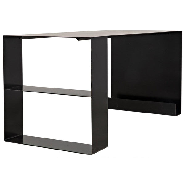 Noir Furniture Black Metal Desk-Noir Furniture-Blue Hand Home
