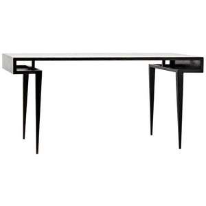 Noir Furniture Stiletto Desk, Black Metal-Noir Furniture-Blue Hand Home