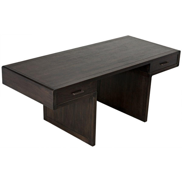 Noir Furniture Degas Desk, Ebony Walnut-Noir Furniture-Blue Hand Home