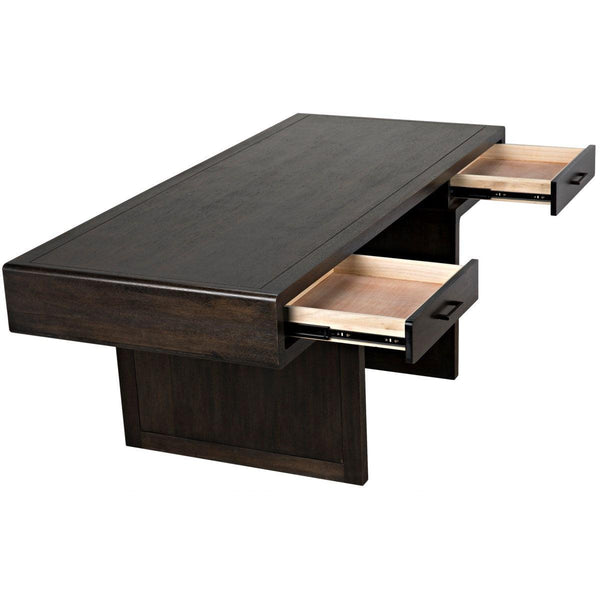 Noir Furniture Degas Desk, Ebony Walnut-Noir Furniture-Blue Hand Home