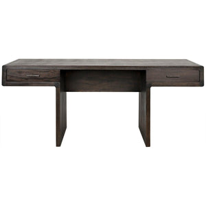 Noir Furniture Degas Desk, Ebony Walnut-Noir Furniture-Blue Hand Home