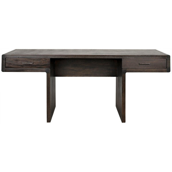 Noir Furniture Degas Desk, Ebony Walnut-Noir Furniture-Blue Hand Home