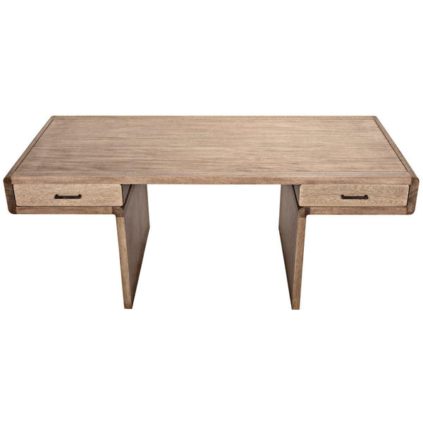 Noir Furniture Degas Desk, Washed Walnut-Noir Furniture-Blue Hand Home