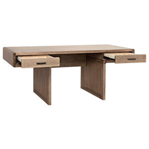 Noir Furniture Degas Desk, Washed Walnut-Noir Furniture-Blue Hand Home