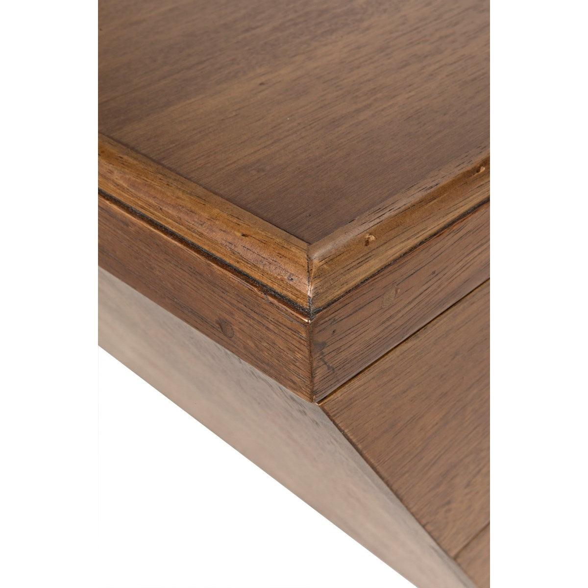 Noir Furniture Tetramo Desk, Dark Walnut-Noir Furniture-Blue Hand Home