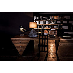 Noir Furniture Tetramo Desk, Dark Walnut-Noir Furniture-Blue Hand Home