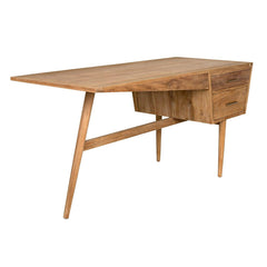 Noir Jetson Desk, Teak-Noir Furniture-Blue Hand Home