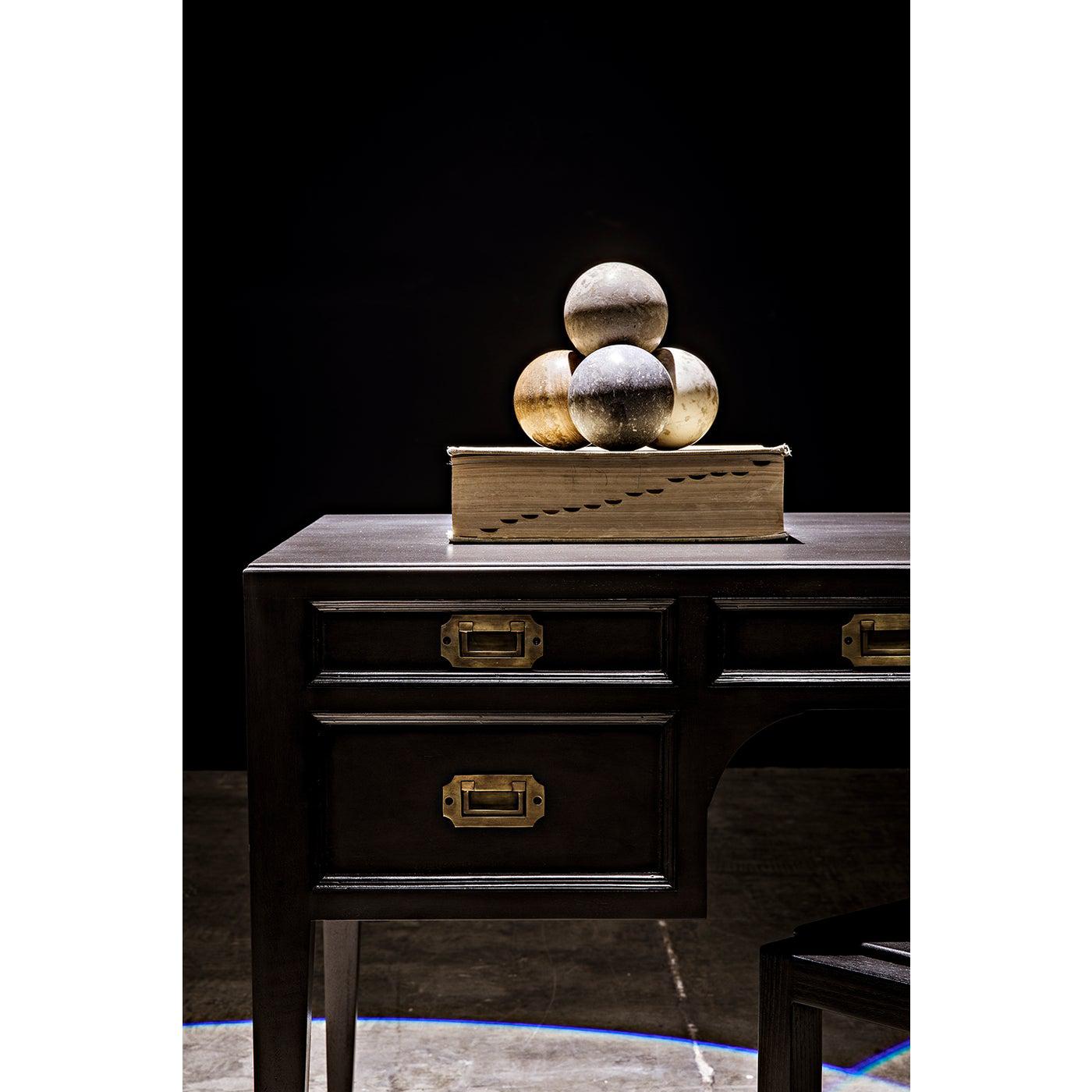 Noir Africa Desk, Pale-Noir Furniture-Blue Hand Home