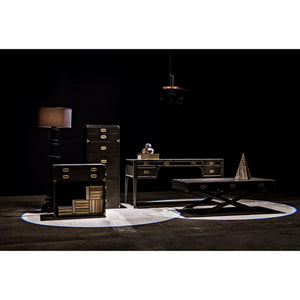 Noir Africa Desk, Pale-Noir Furniture-Blue Hand Home