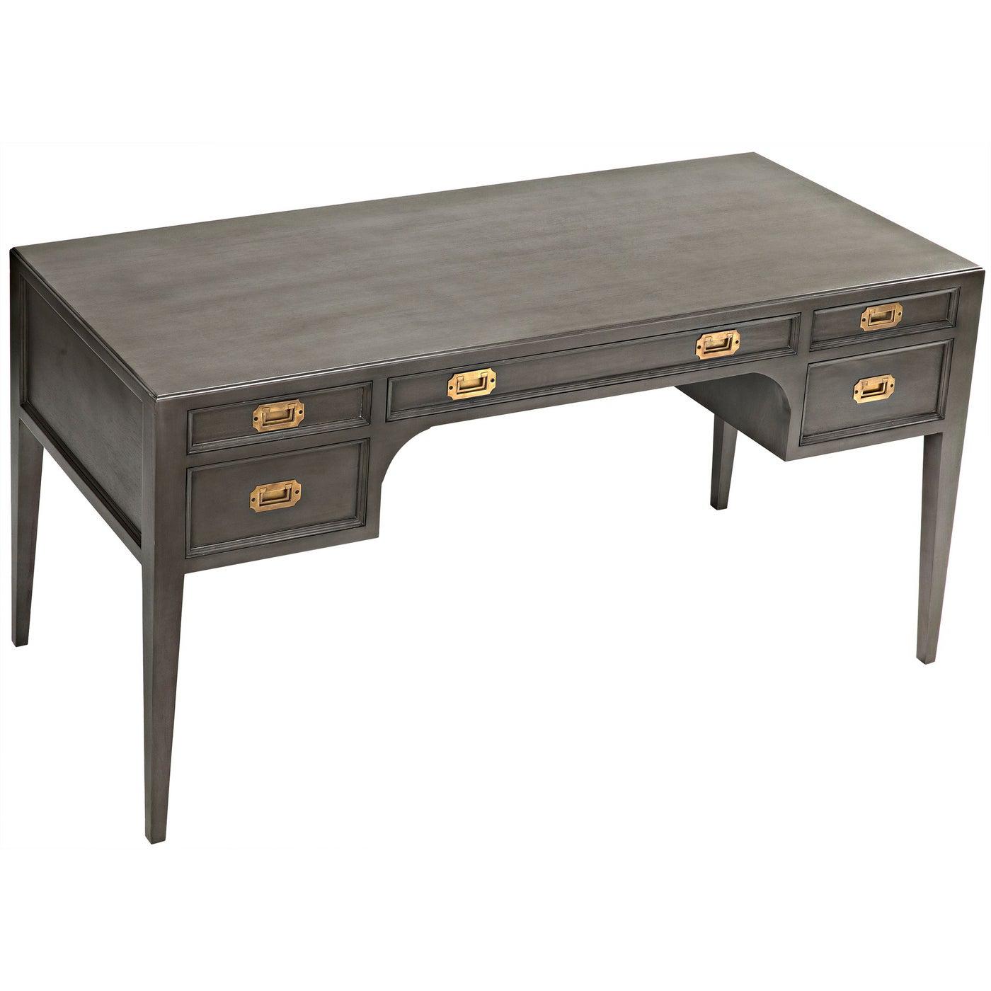 Noir Africa Desk, Pale-Noir Furniture-Blue Hand Home