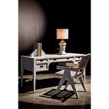 Noir Africa Desk, White Wash-Noir Furniture-Blue Hand Home