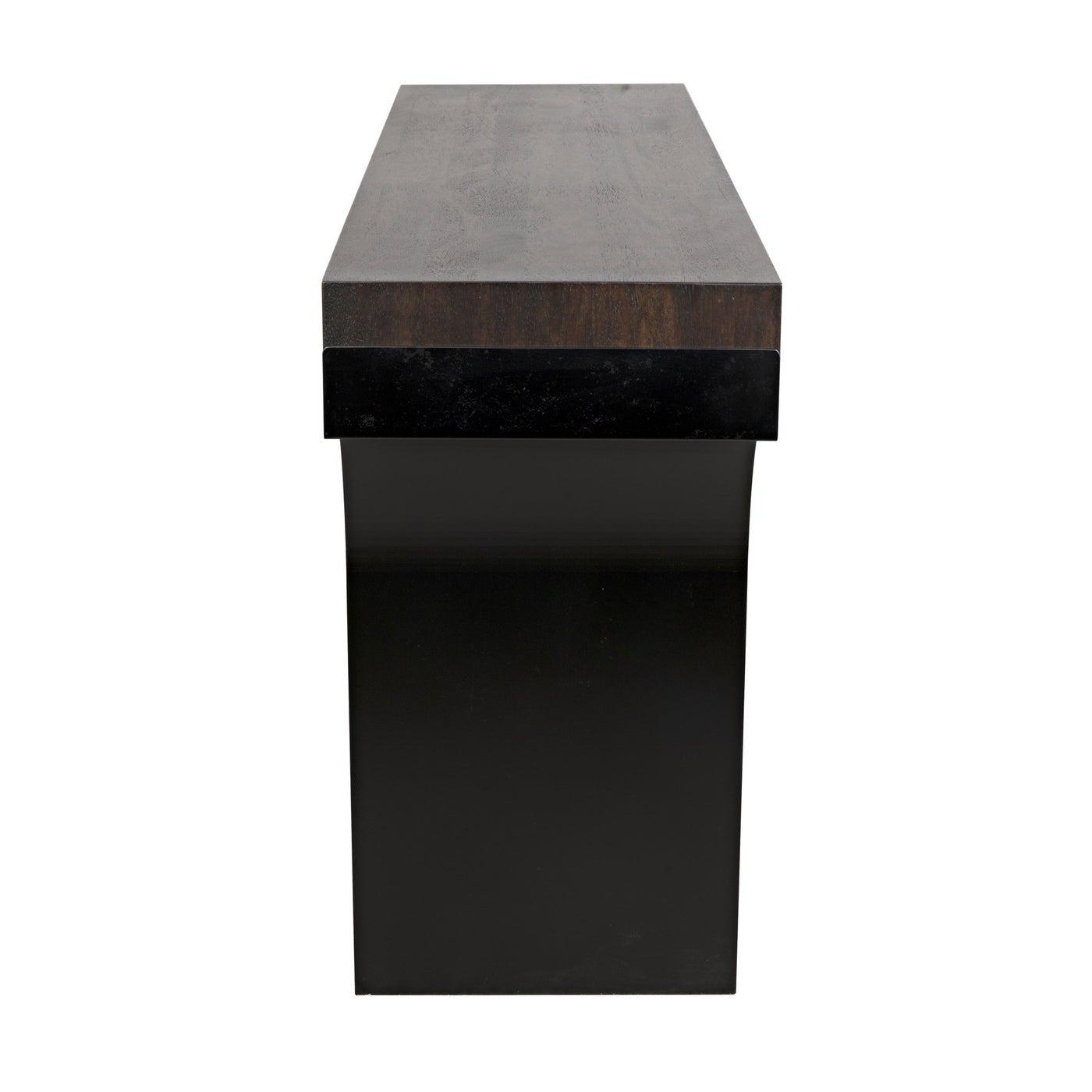 Noir Truss Desk, Ebony Walnut with Steel Legs-Noir Furniture-Blue Hand Home
