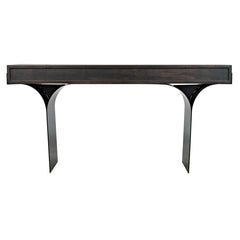 Noir Truss Desk, Ebony Walnut with Steel Legs-Noir Furniture-Blue Hand Home