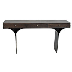 Noir Truss Desk, Ebony Walnut with Steel Legs-Noir Furniture-Blue Hand Home