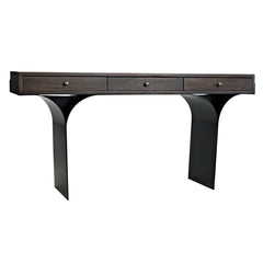 Noir Truss Desk, Ebony Walnut with Steel Legs-Noir Furniture-Blue Hand Home