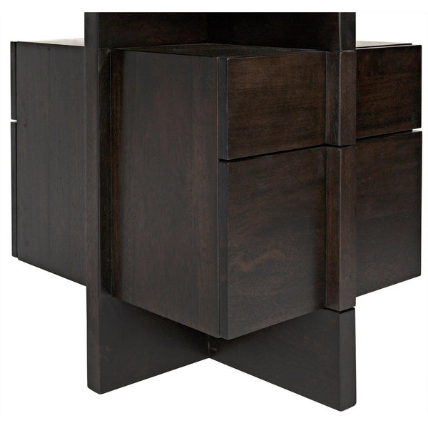 Noir Bridge Desk, Ebony Walnut-Noir Furniture-Blue Hand Home