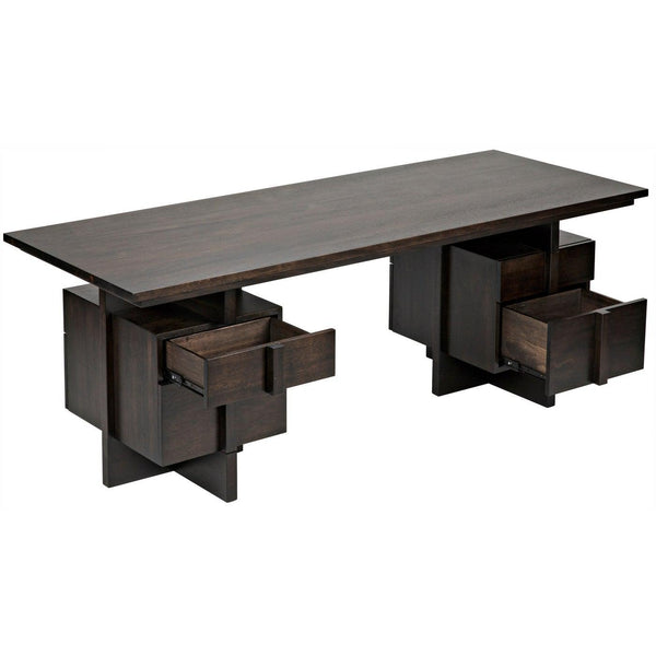 Noir Bridge Desk, Ebony Walnut-Noir Furniture-Blue Hand Home