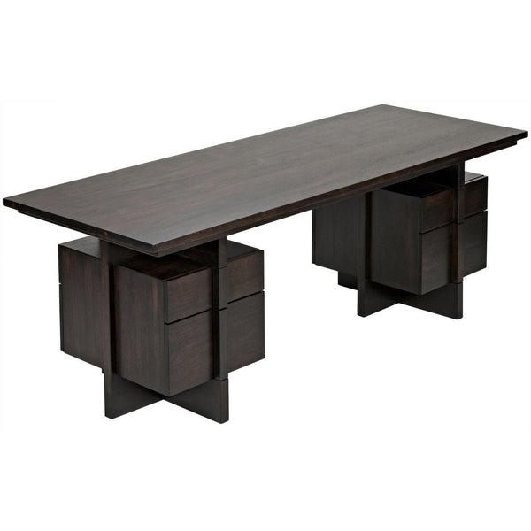 Noir Bridge Desk, Ebony Walnut-Noir Furniture-Blue Hand Home
