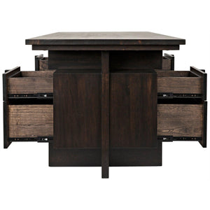 Noir Bridge Desk, Ebony Walnut-Noir Furniture-Blue Hand Home