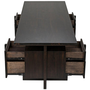 Noir Bridge Desk, Ebony Walnut-Noir Furniture-Blue Hand Home